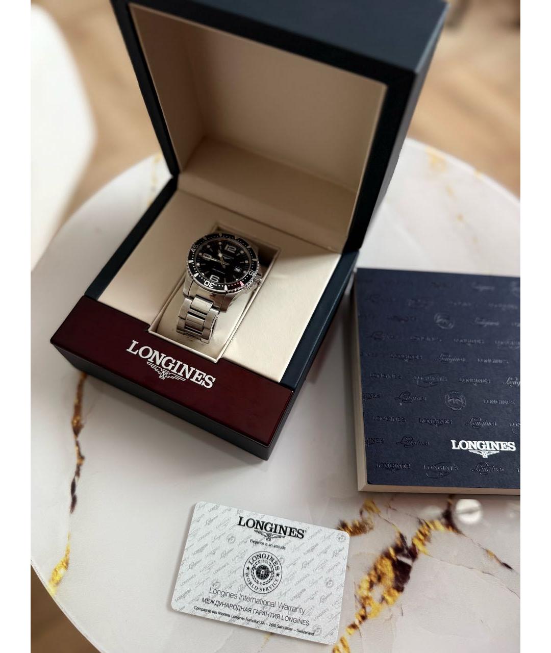 LONGINES Серебряные металлические часы, фото 2