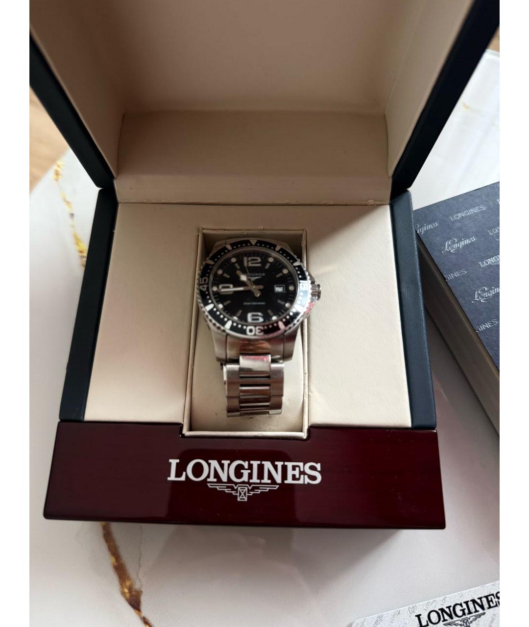LONGINES Серебряные металлические часы, фото 8