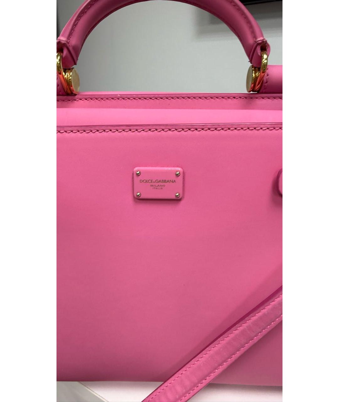 DOLCE&GABBANA Розовая сумка тоут, фото 3