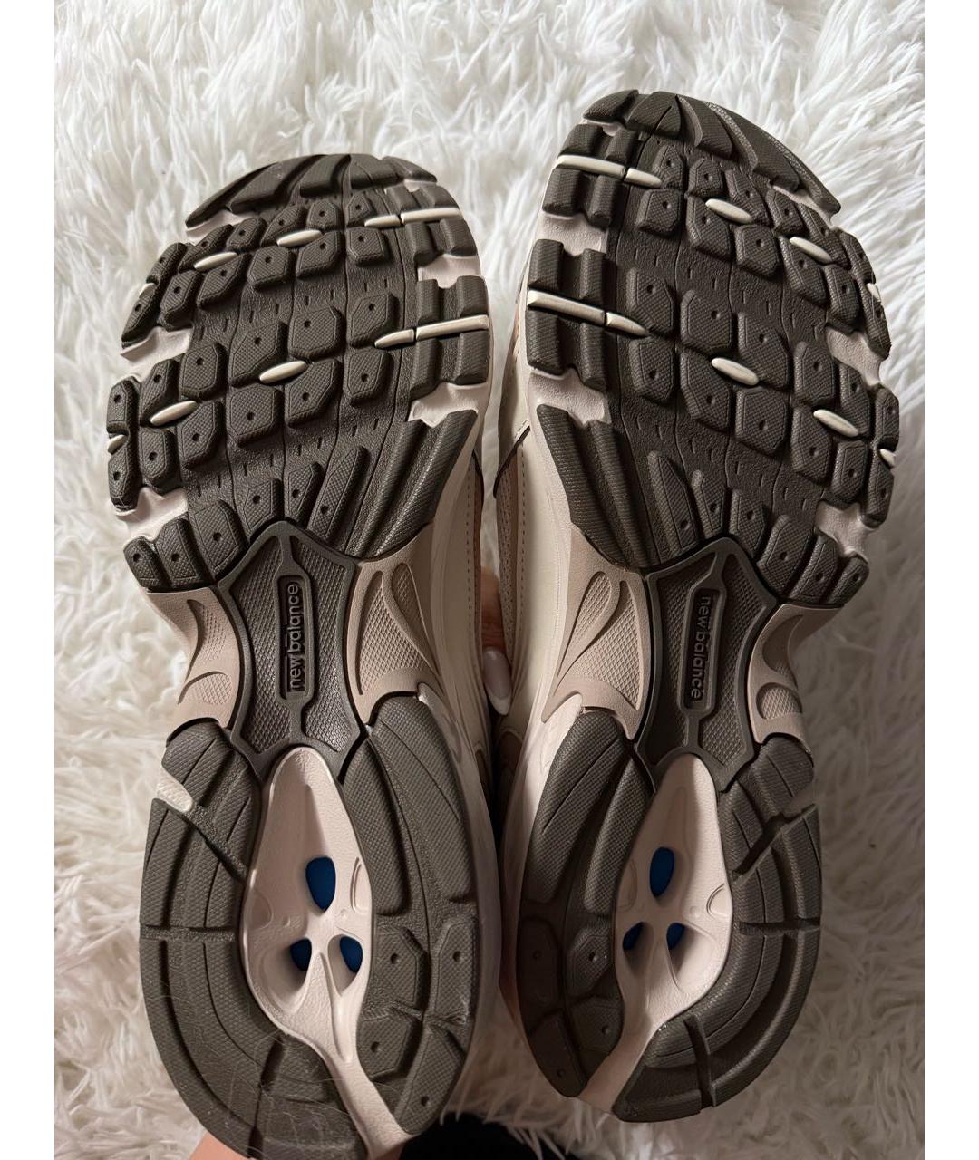 NEW BALANCE Бежевые текстильные низкие кроссовки / кеды, фото 5