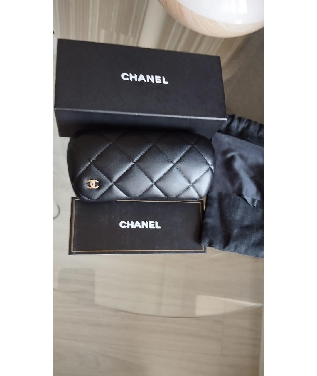 CHANEL Черные пластиковые солнцезащитные очки, фото 5