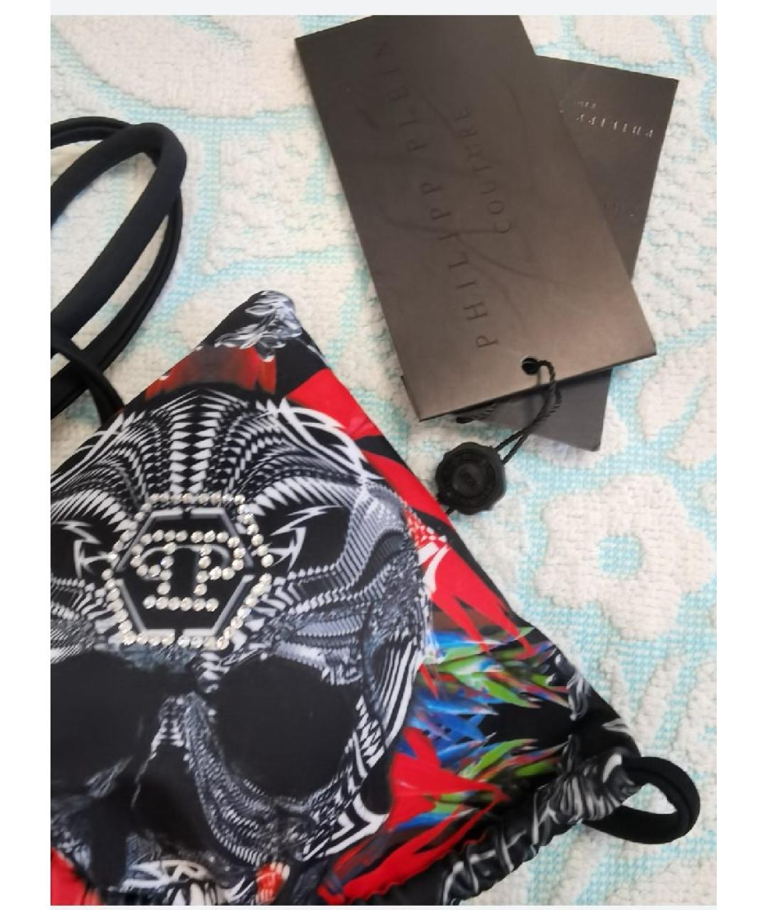 PHILIPP PLEIN Мульти полиэстеровый купальник, фото 2