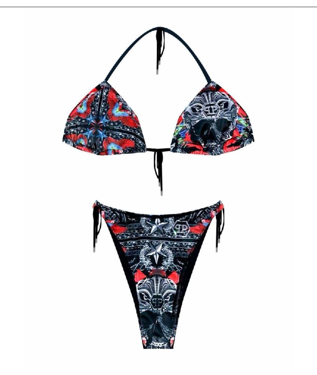 PHILIPP PLEIN Мульти полиэстеровый купальник, фото 1