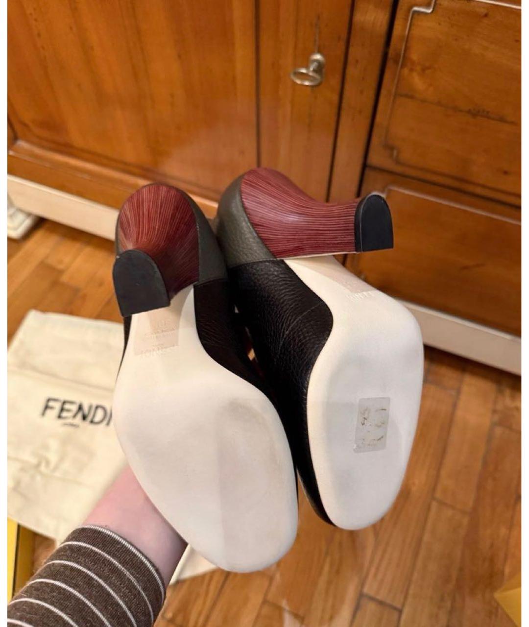 FENDI Мульти кожаные ботфорты, фото 2