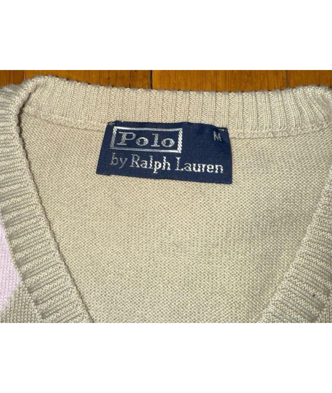 POLO RALPH LAUREN Бежевый шерстяной жилет, фото 2