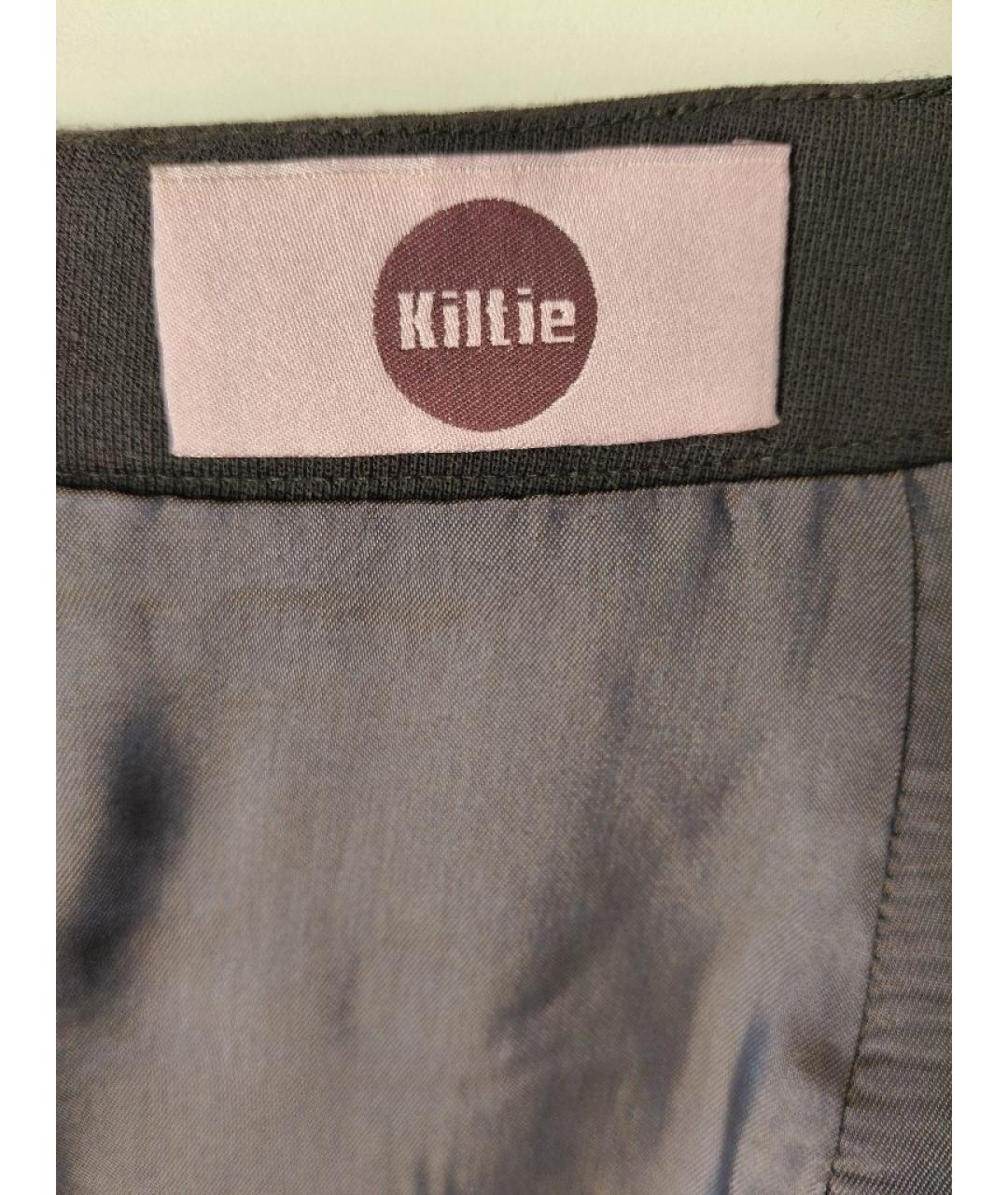 KILTIE Коричневая шерстяная юбка миди, фото 5