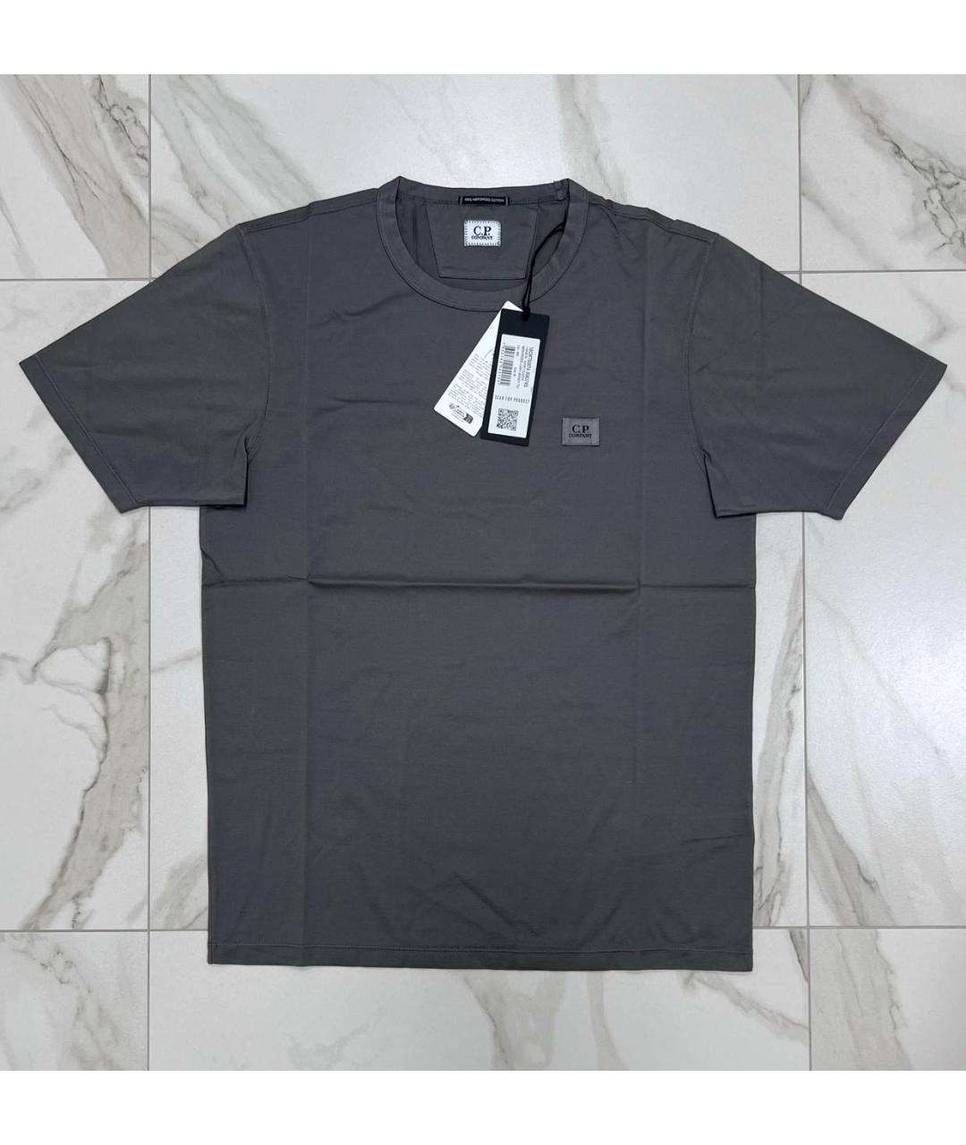 CP COMPANY Серая хлопковая футболка, фото 6