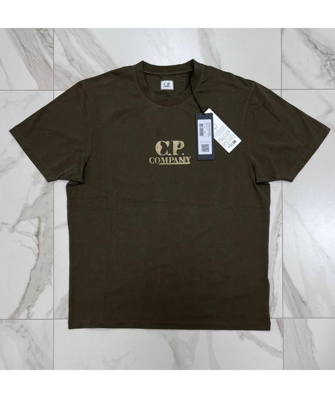 CP COMPANY Хаки хлопковая футболка, фото 6