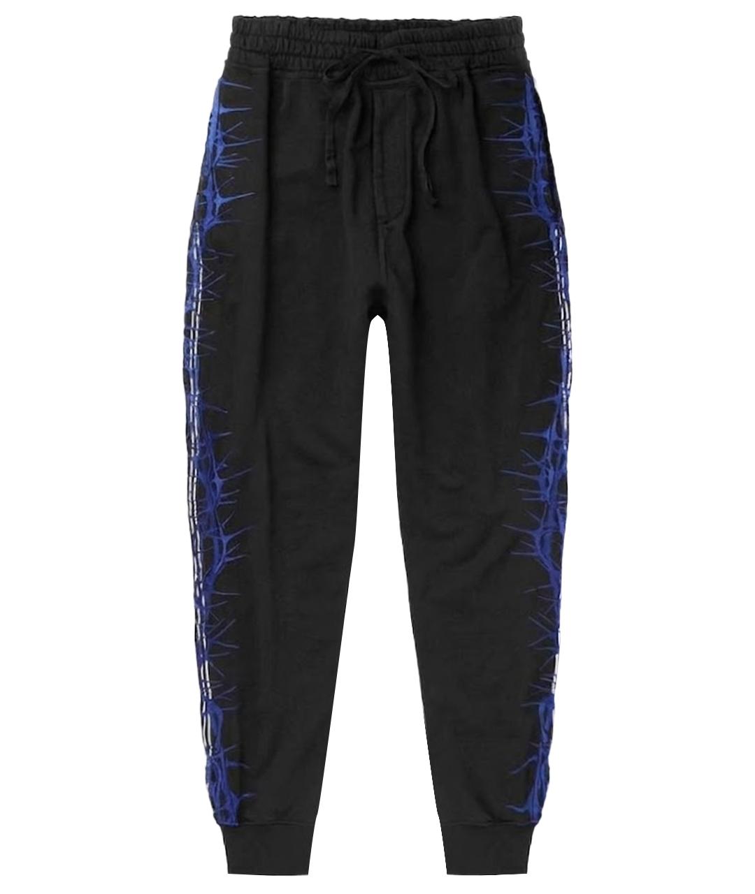 HAIDER ACKERMANN Черные хлопковые повседневные брюки, фото 1