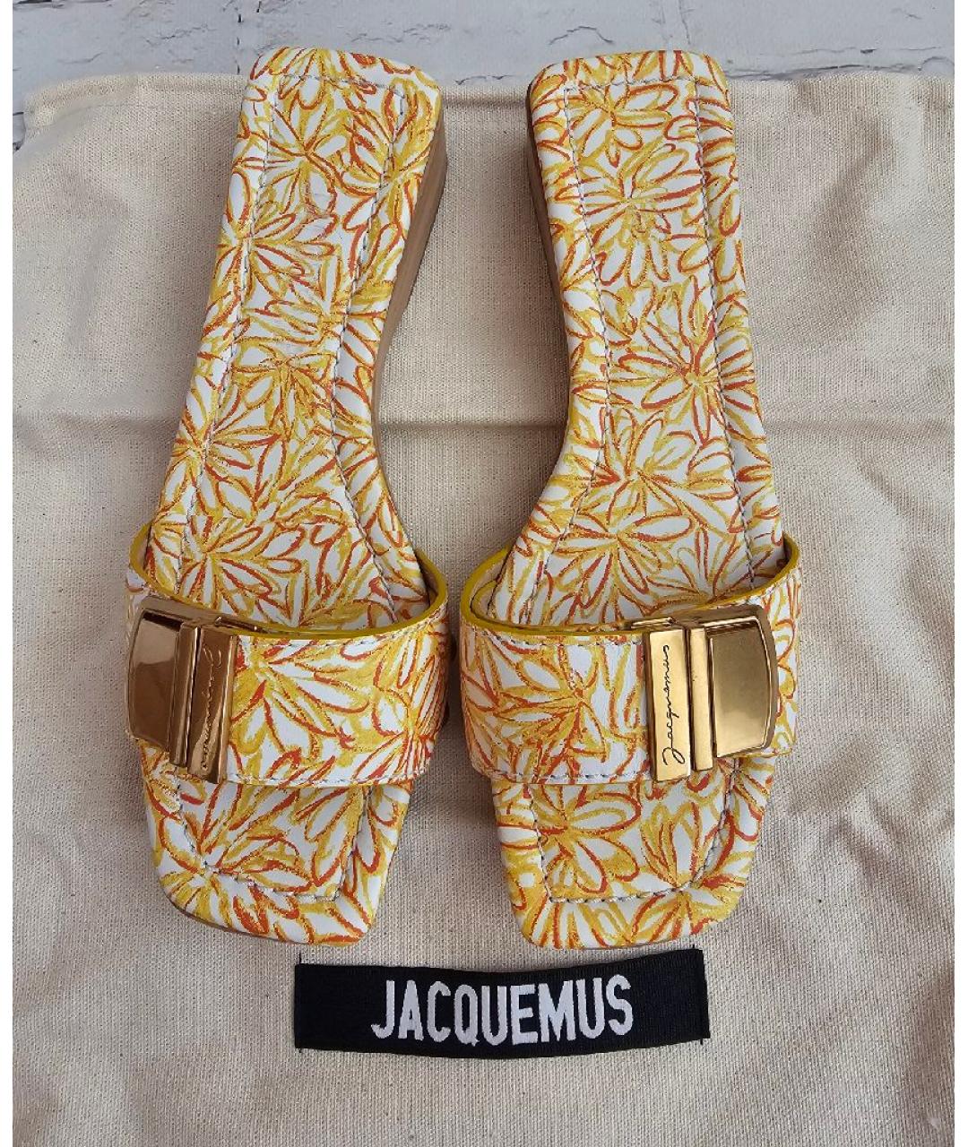 JACQUEMUS Мульти кожаные сабо, фото 2