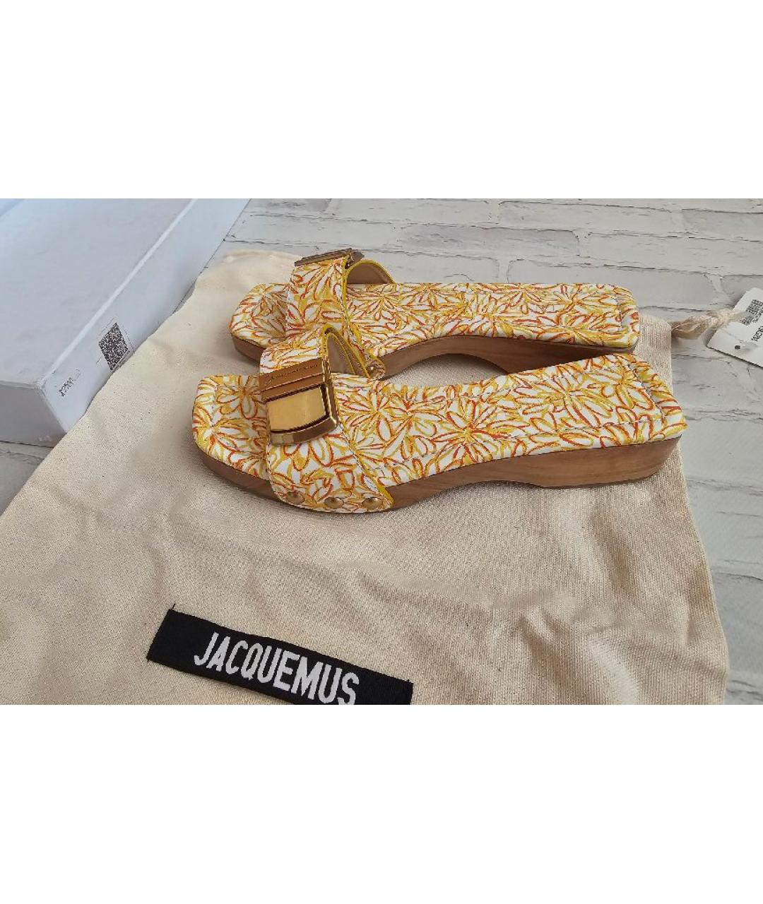 JACQUEMUS Мульти кожаные сабо, фото 8