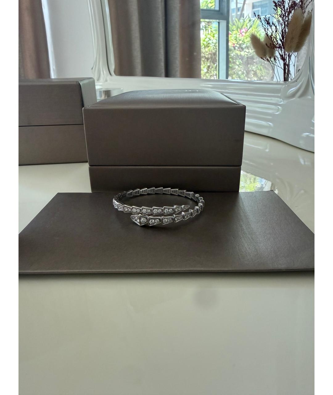 BVLGARI Белый браслет из белого золота, фото 4