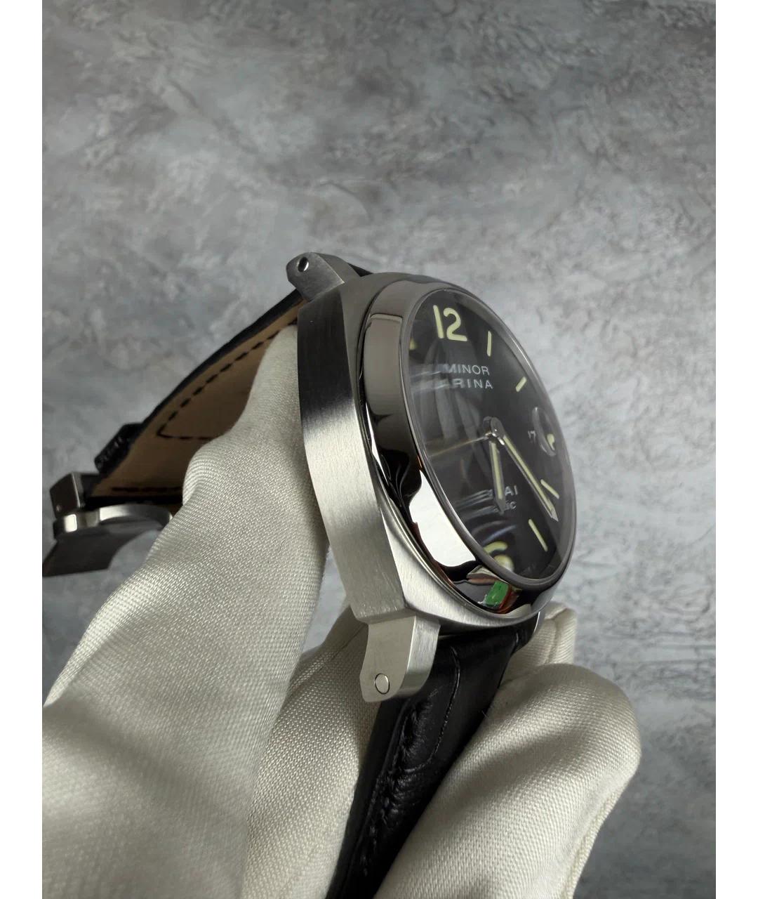 PANERAI Черные металлические часы, фото 4