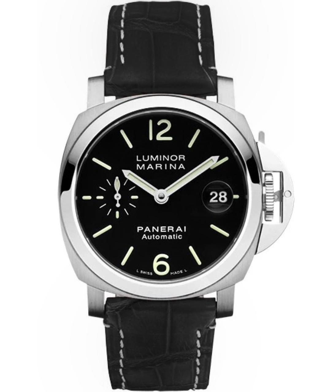 PANERAI Черные металлические часы, фото 1