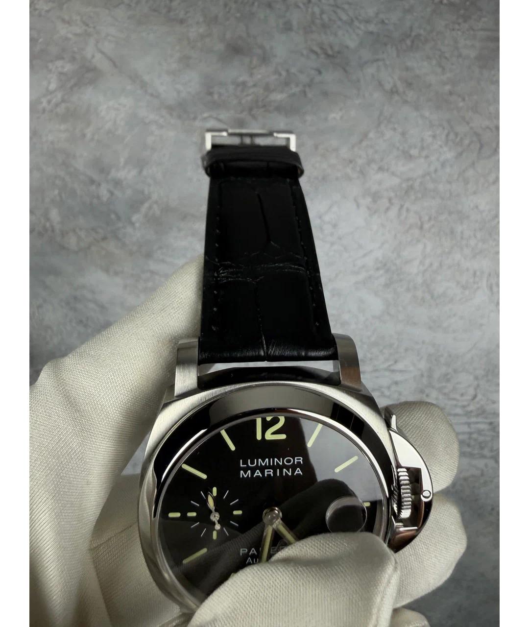 PANERAI Черные металлические часы, фото 5