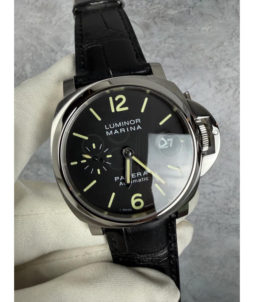 PANERAI Черные металлические часы, фото 2