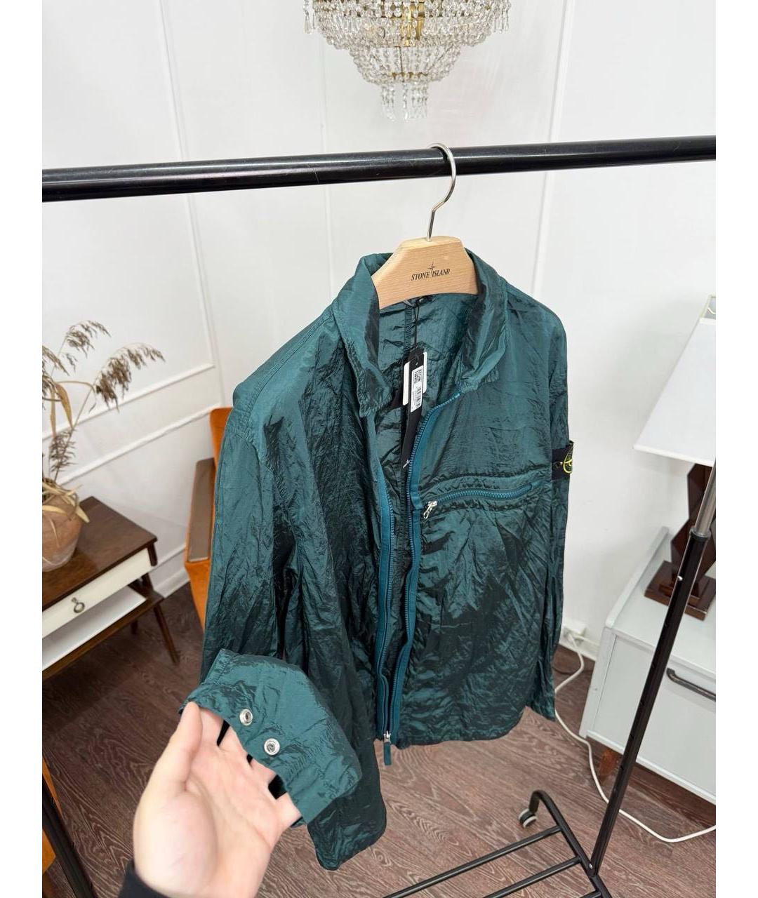 STONE ISLAND Зеленая куртка, фото 4