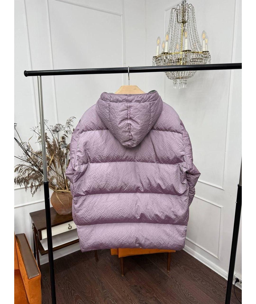 STONE ISLAND Розовый полиэстеровый пуховик, фото 8
