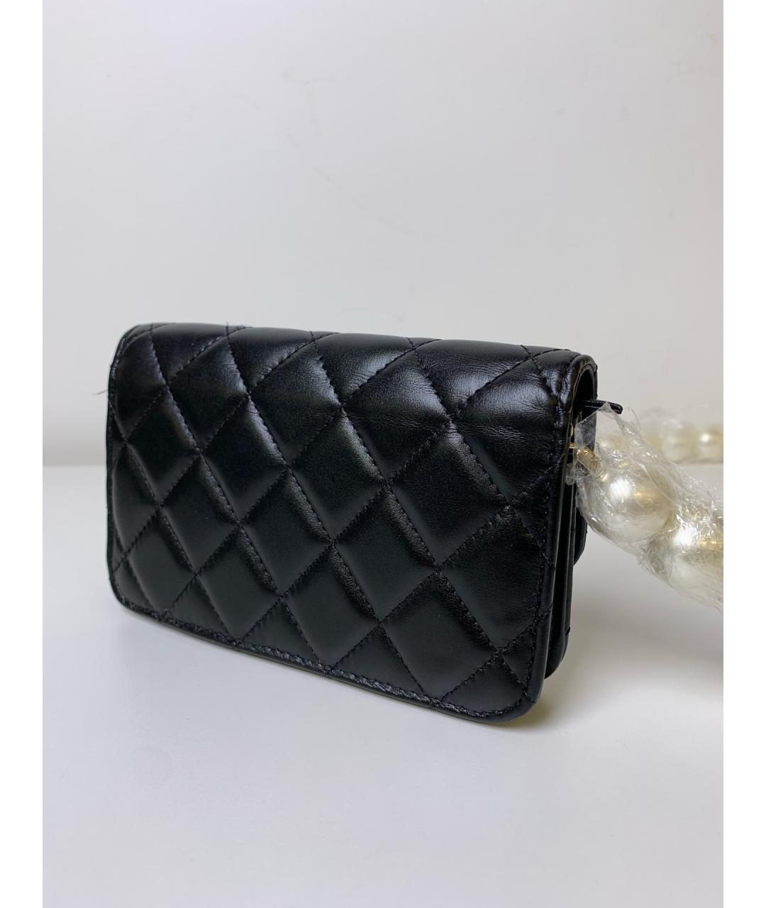 CHANEL Черная кожаная поясная сумка, фото 3