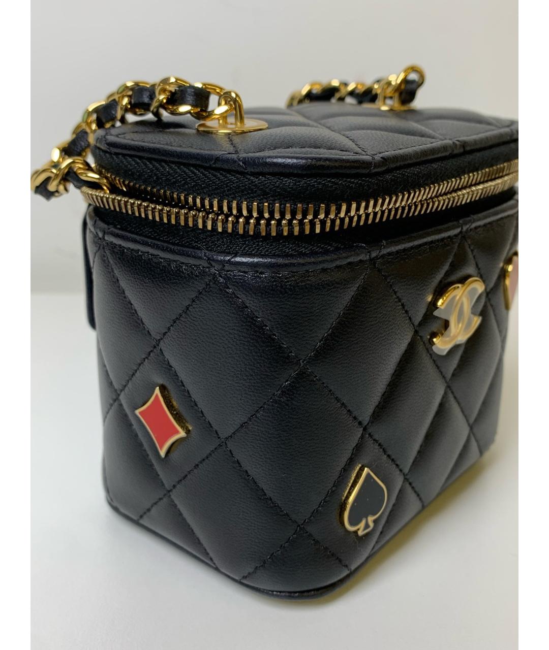 CHANEL Черная кожаная сумка через плечо, фото 4