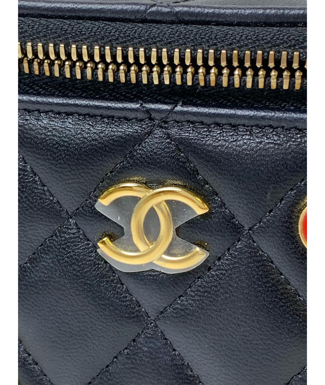 CHANEL Черная кожаная сумка через плечо, фото 3