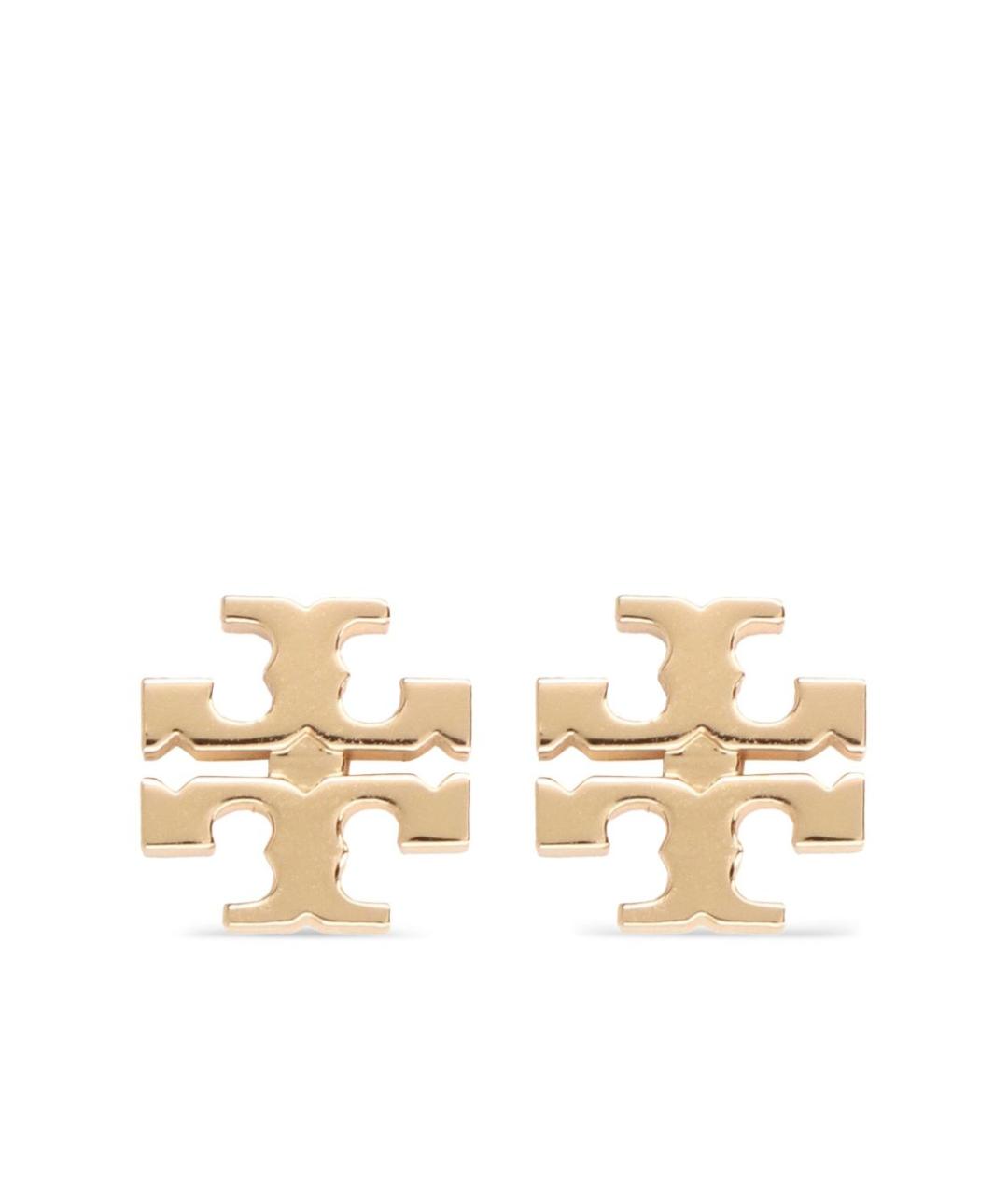 TORY BURCH Золотые металлические серьги, фото 1
