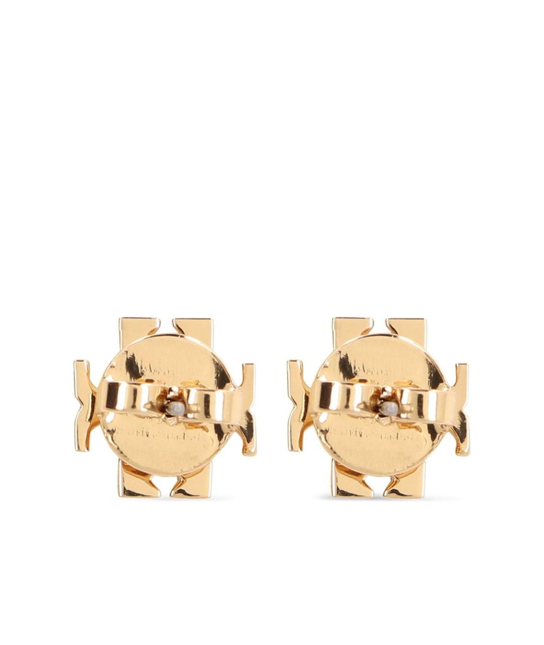 TORY BURCH Золотые металлические серьги, фото 2