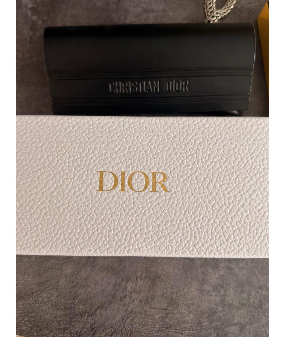 CHRISTIAN DIOR Золотые металлические солнцезащитные очки, фото 4