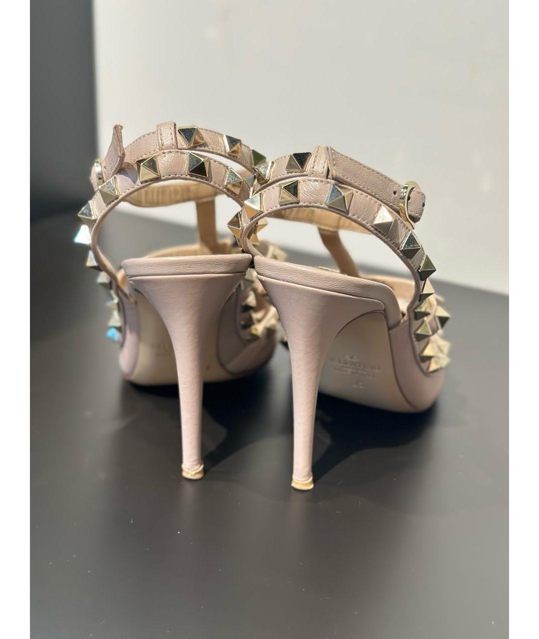 VALENTINO Бежевые кожаные туфли, фото 6