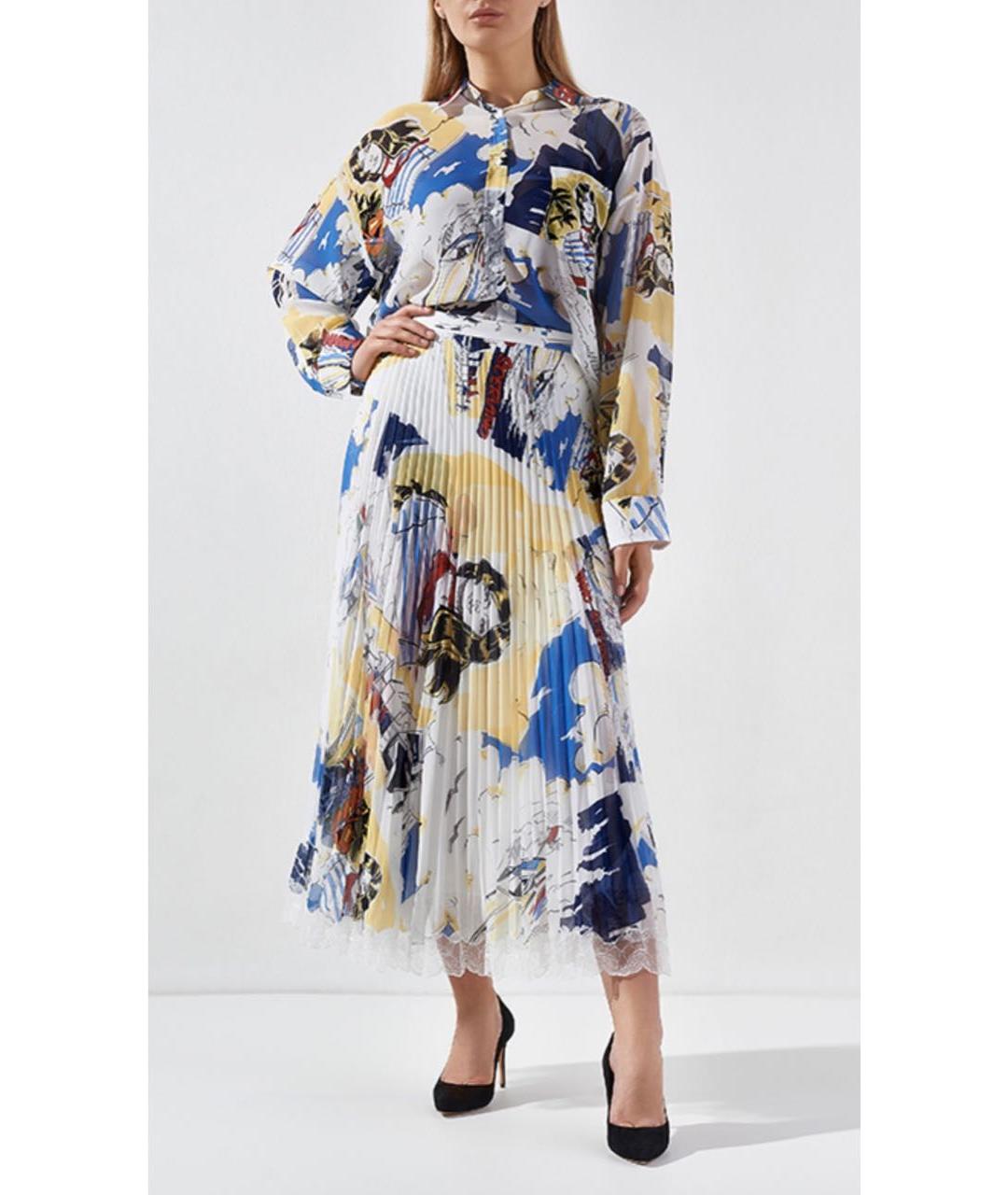 ERMANNO SCERVINO Мульти шелковая юбка миди, фото 2