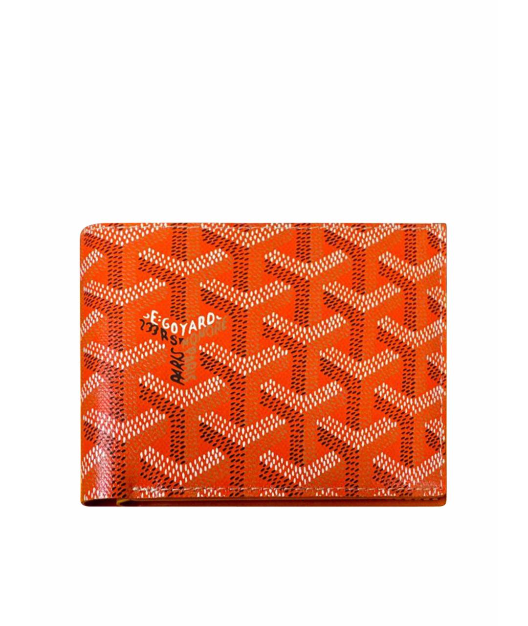 GOYARD Красный кожаный кошелек, фото 1