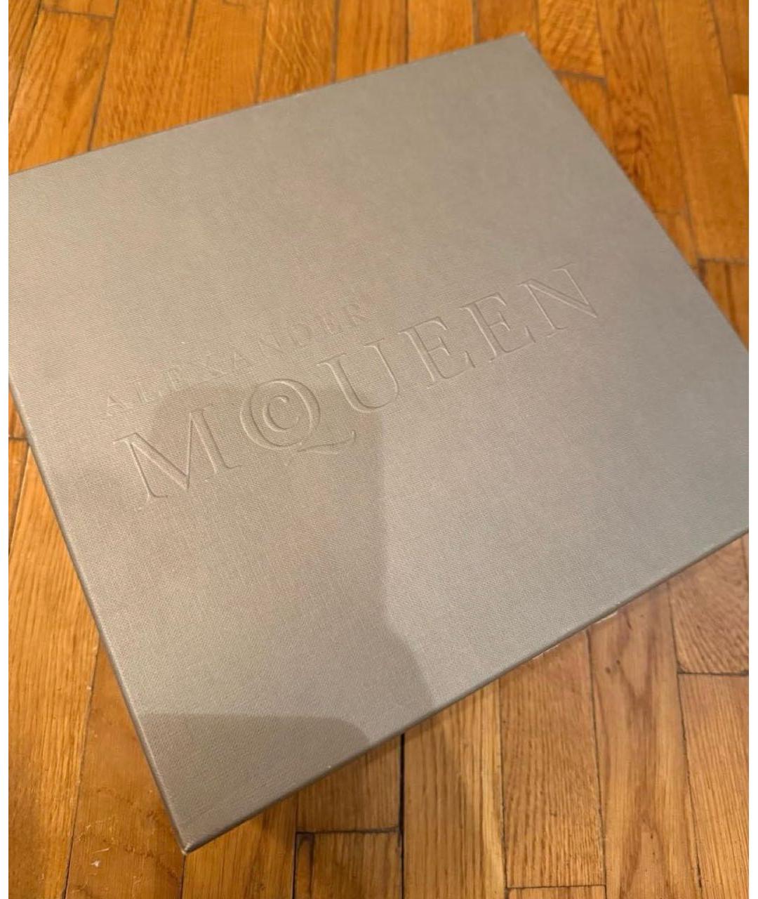 ALEXANDER MCQUEEN Золотые кожаные туфли, фото 8