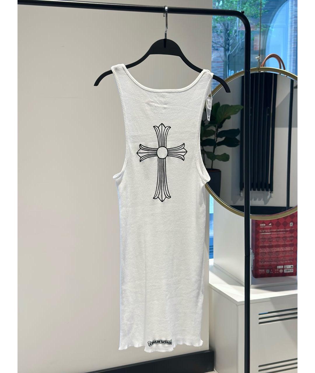 CHROME HEARTS Белая хлопковая майка, фото 2