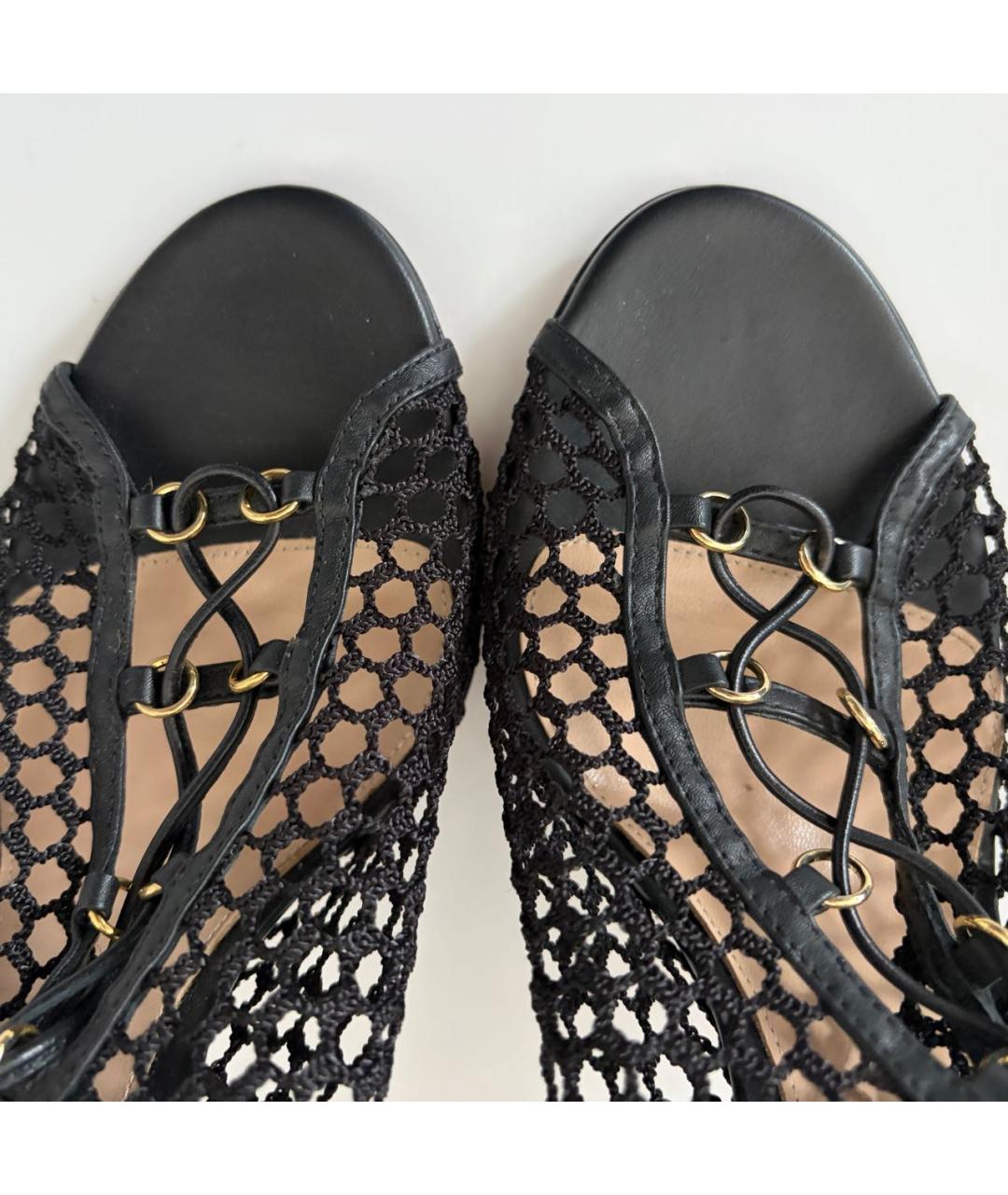GIANVITO ROSSI Черные текстильные ботильоны, фото 4
