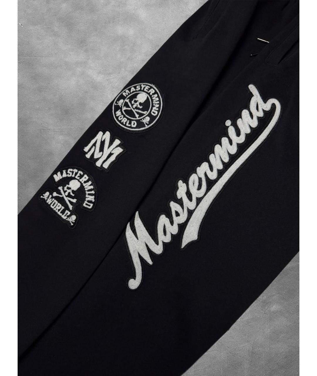 MASTERMIND WORLD Черные хлопковые повседневные брюки, фото 5