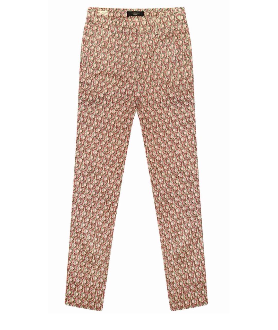 WEEKEND MAX MARA Мульти хлопковые прямые брюки, фото 1