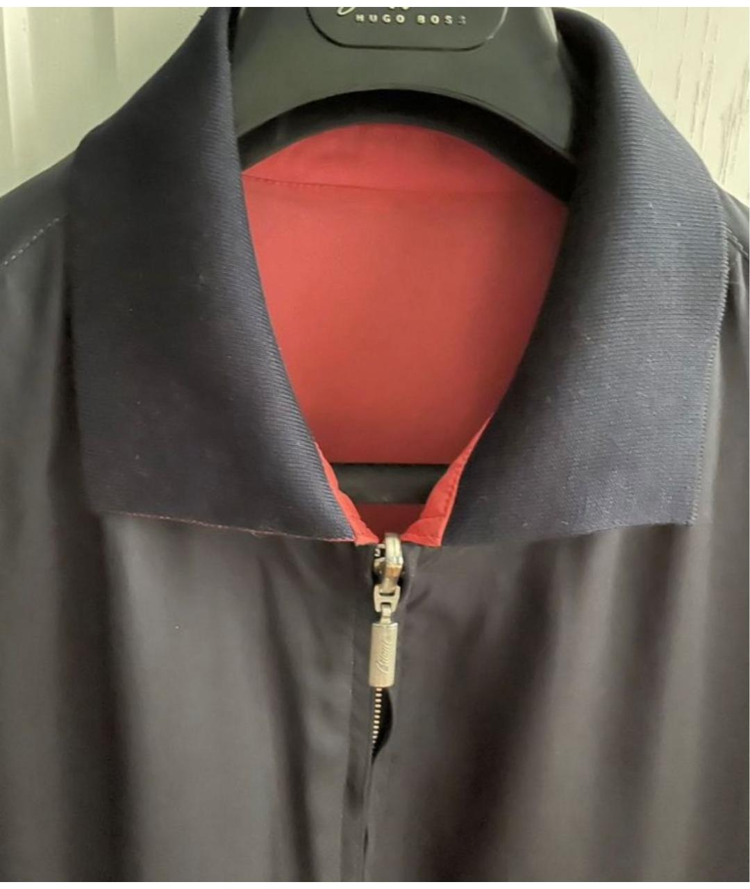 BRIONI Темно-синяя шелковая куртка, фото 2