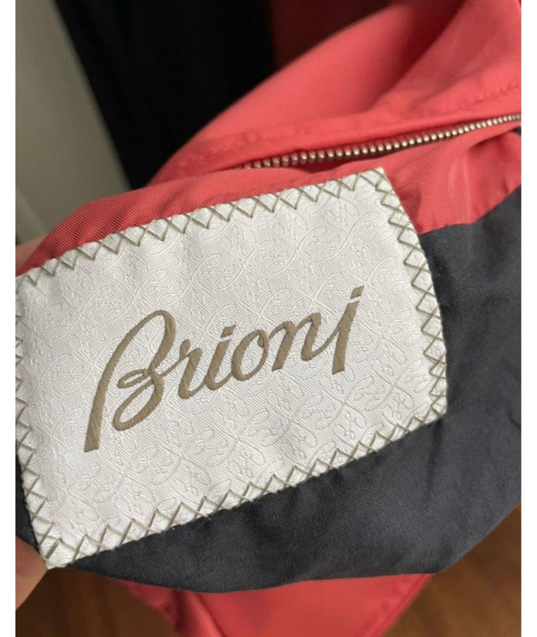 BRIONI Темно-синяя шелковая куртка, фото 8