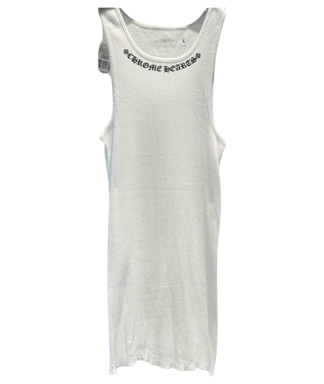 CHROME HEARTS Белая хлопковая майка, фото 1
