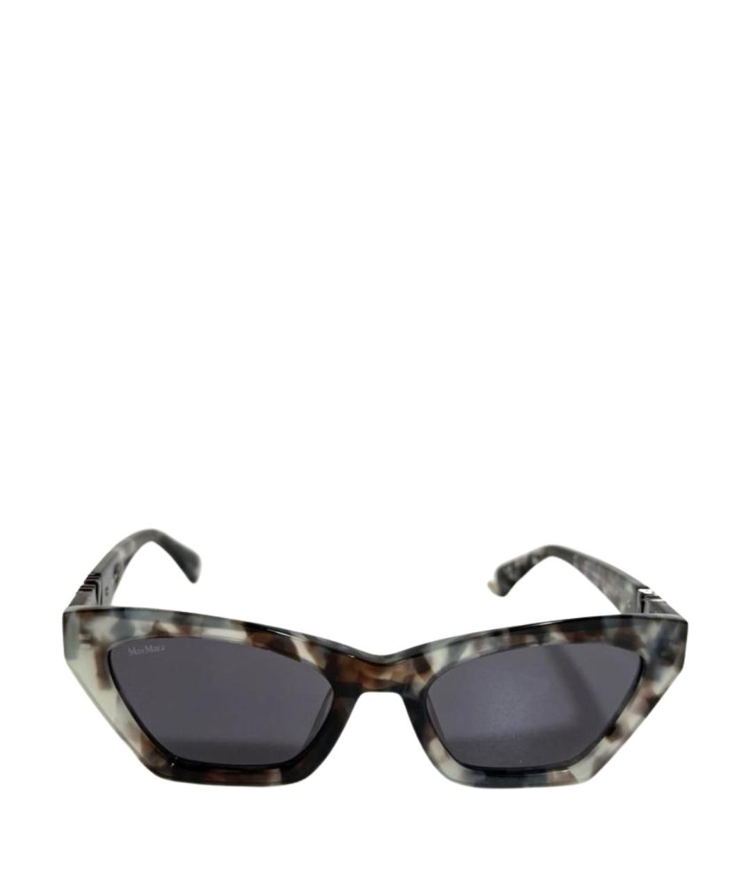 MAX MARA Серые пластиковые солнцезащитные очки, фото 1