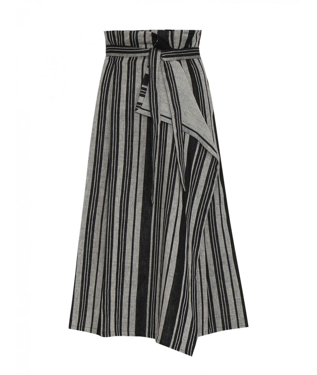 WEEKEND MAX MARA Мульти льняная юбка макси, фото 1