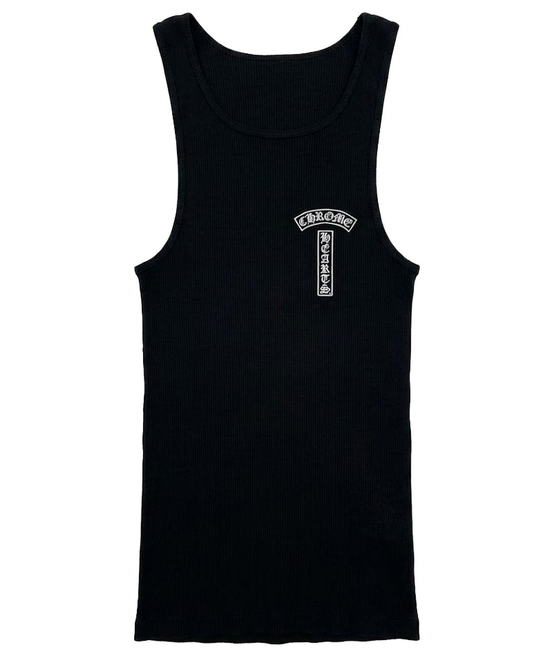 CHROME HEARTS Черная хлопковая майка, фото 1
