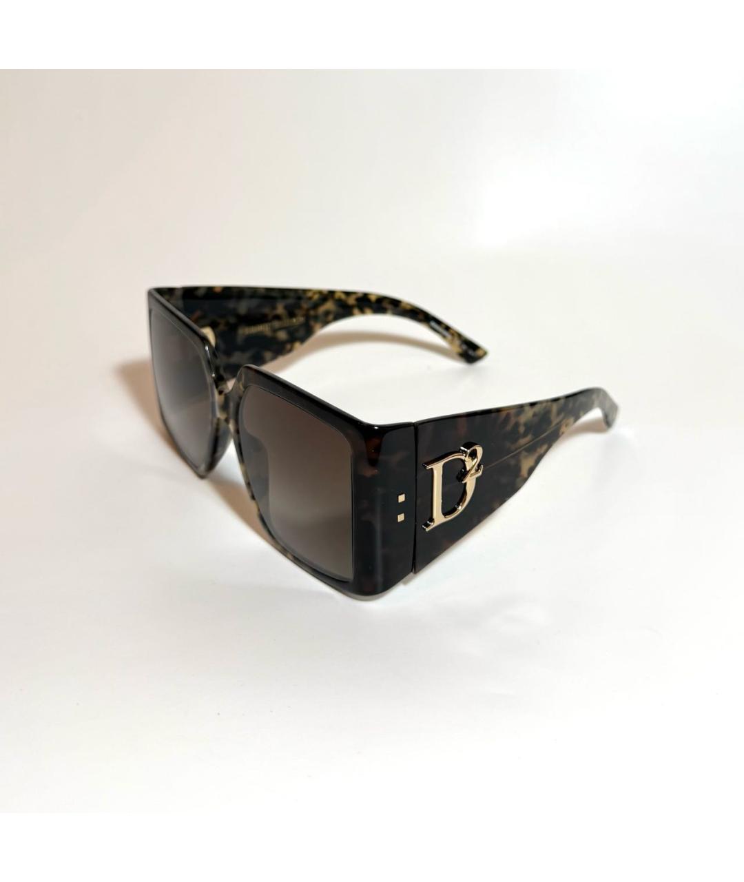 DSQUARED2 Коричневые пластиковые солнцезащитные очки, фото 2