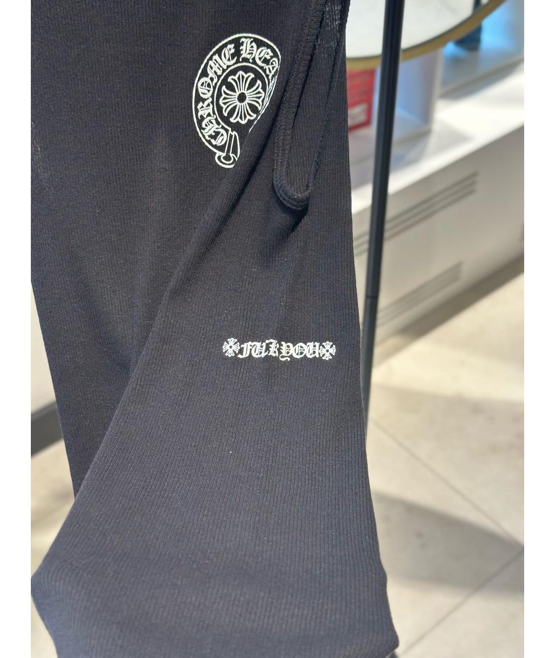 CHROME HEARTS Черная хлопковая майка, фото 4