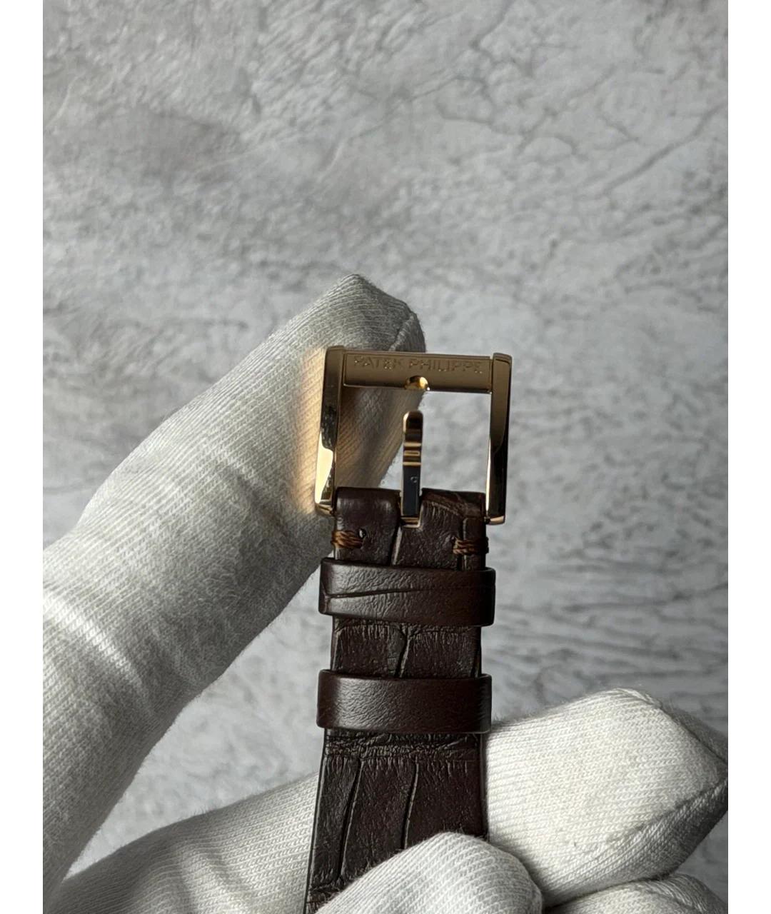 PATEK PHILIPPE Белые часы из розового золота, фото 5
