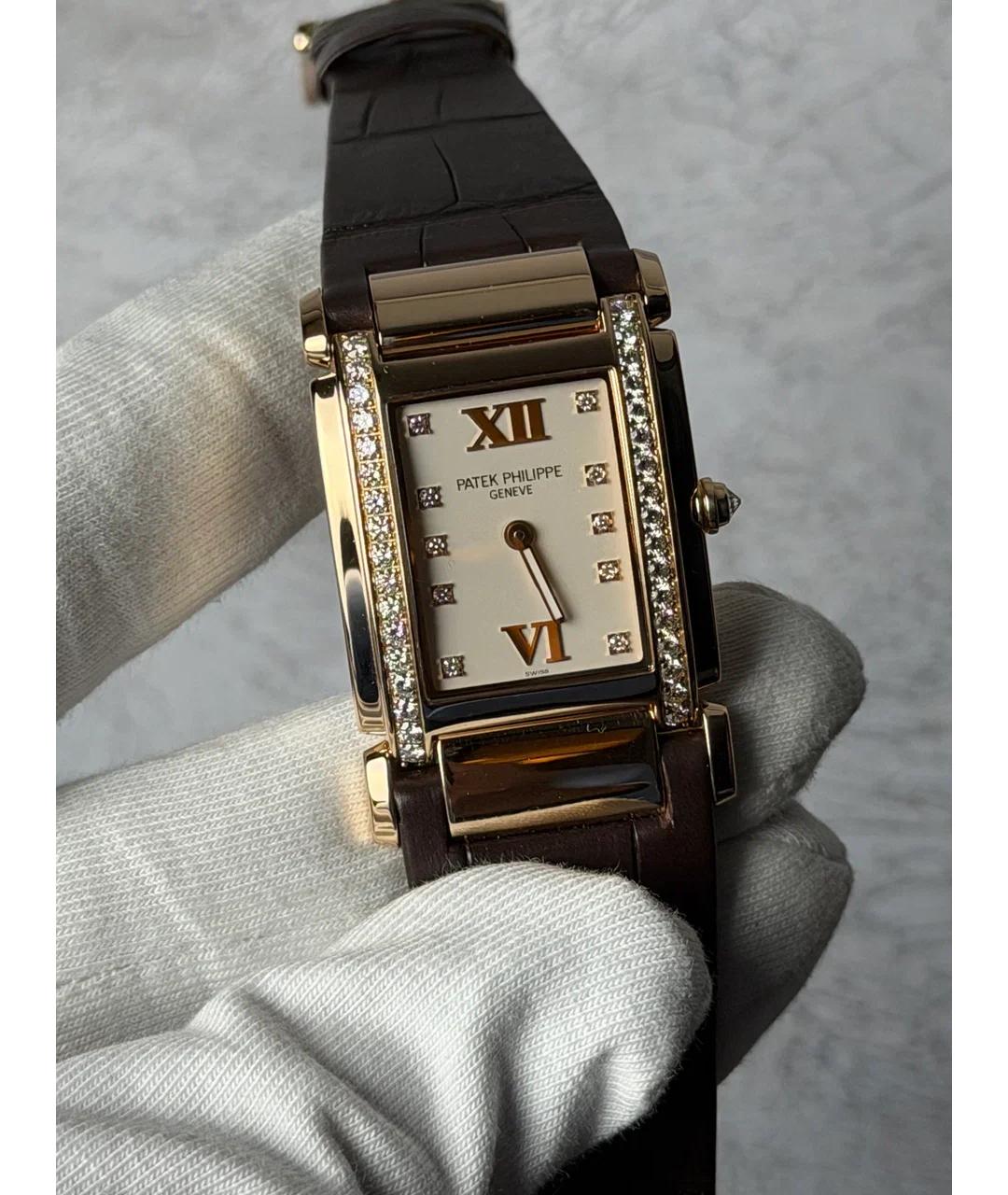 PATEK PHILIPPE Белые часы из розового золота, фото 2