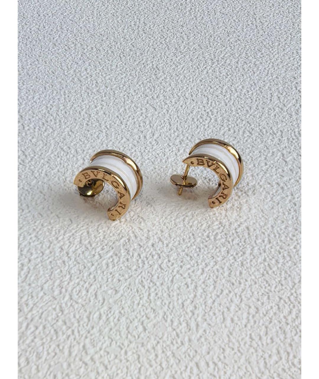 BVLGARI Золотые серьги из розового золота, фото 3