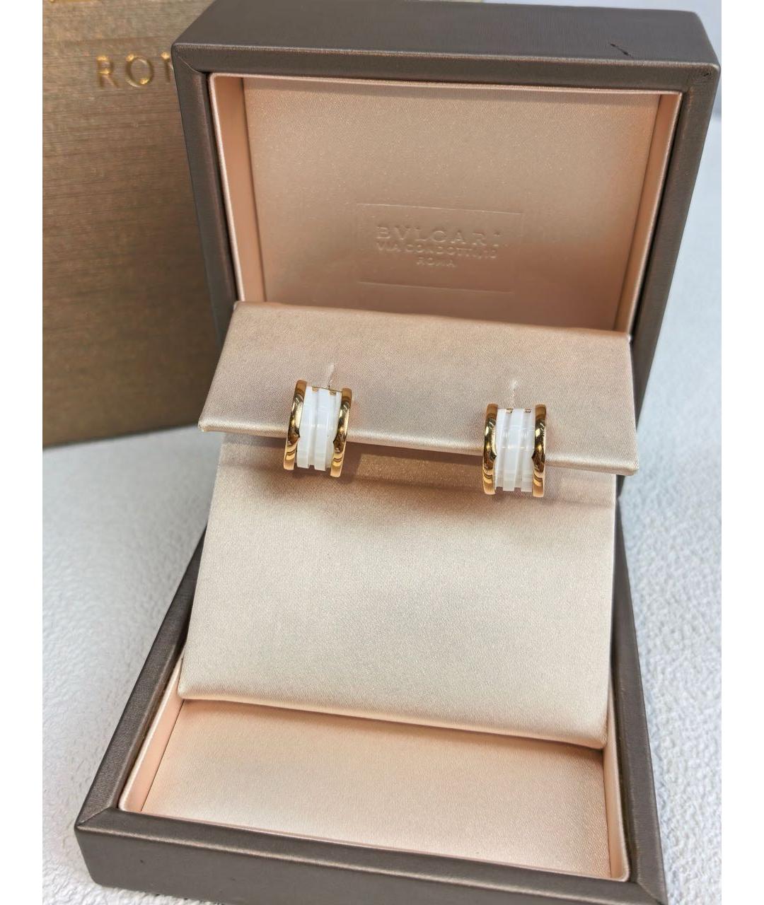 BVLGARI Золотые серьги из розового золота, фото 2