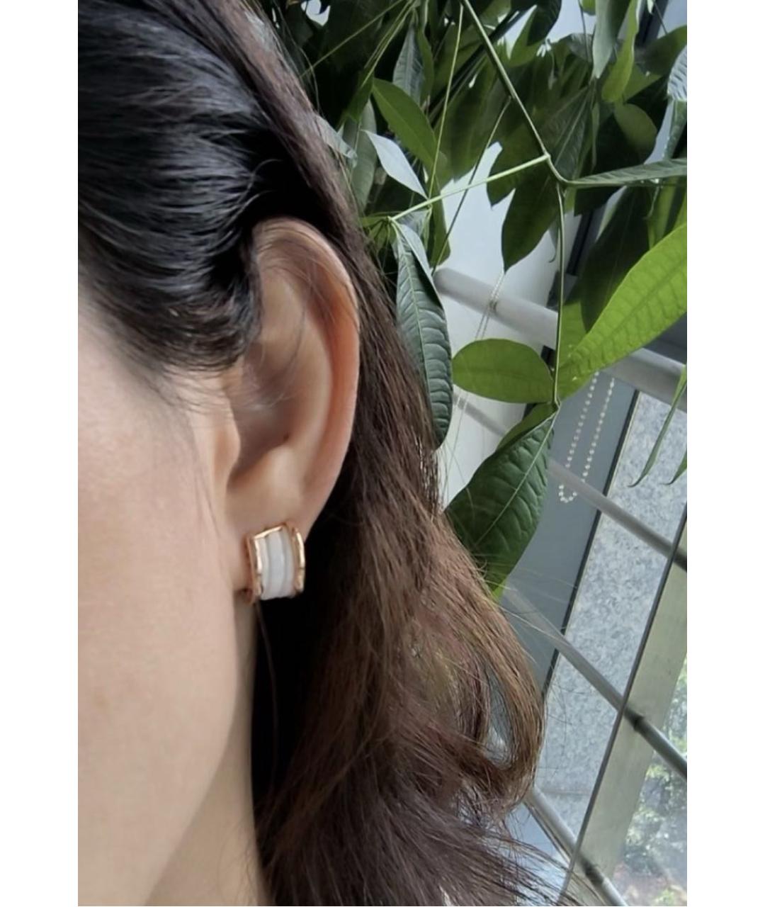 BVLGARI Золотые серьги из розового золота, фото 6