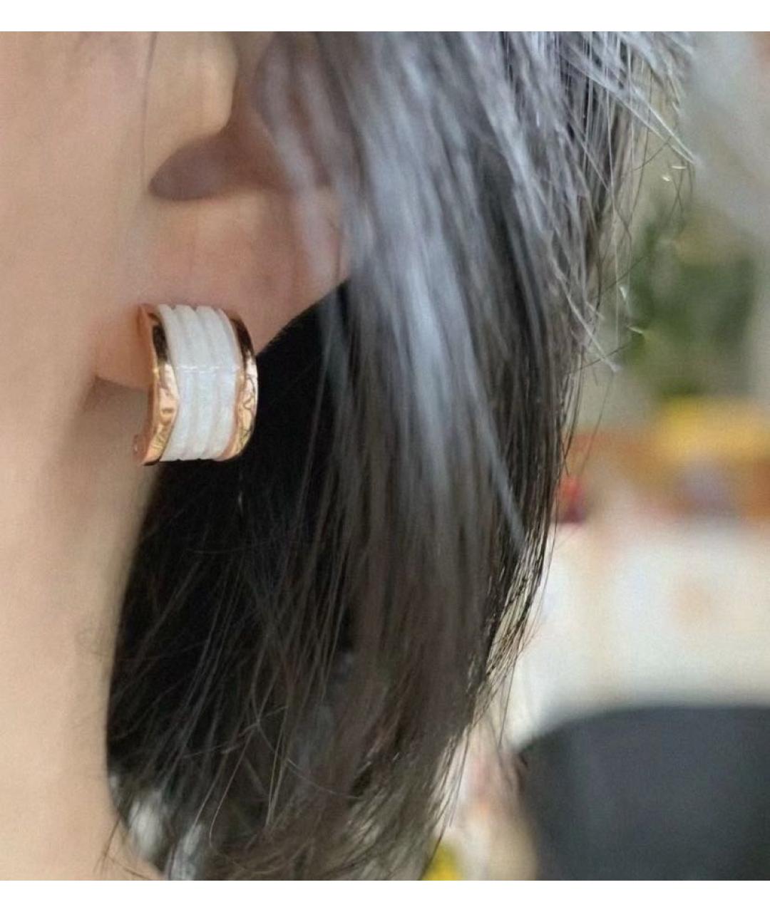 BVLGARI Золотые серьги из розового золота, фото 5